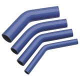 Tuyau silicone - Bleu - 45° 150x150 mm